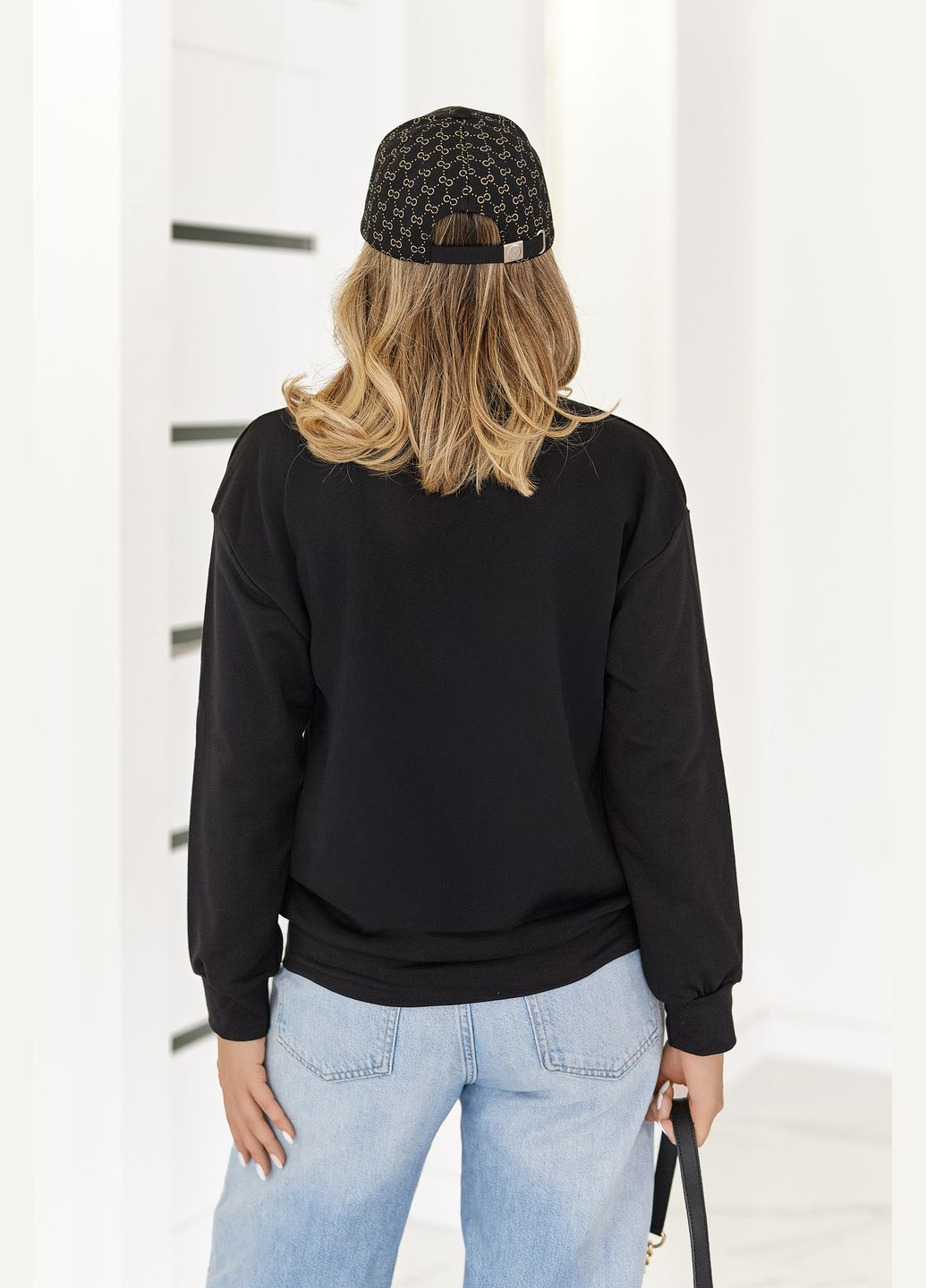 Трикотажний світшот жіночий Fashion Girl Sticker (338185981)