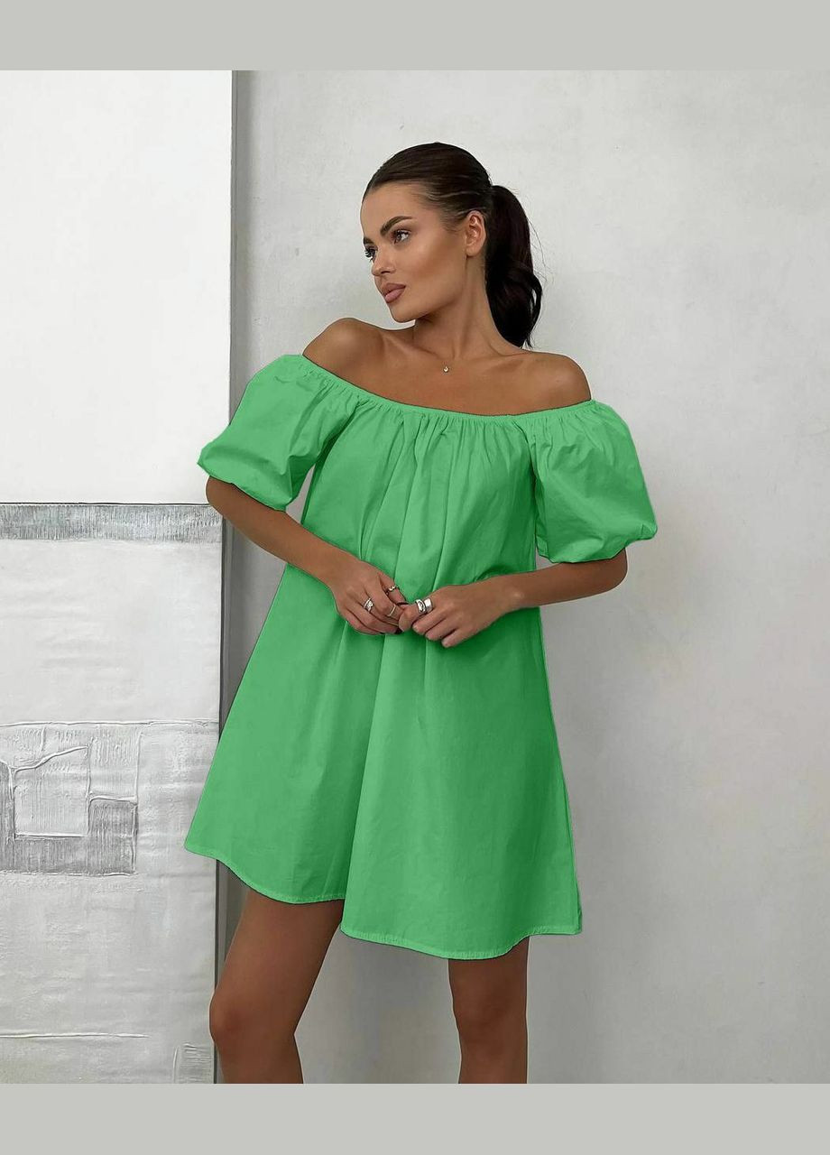 Зелена повсякденний сукня літня popluzhnaya