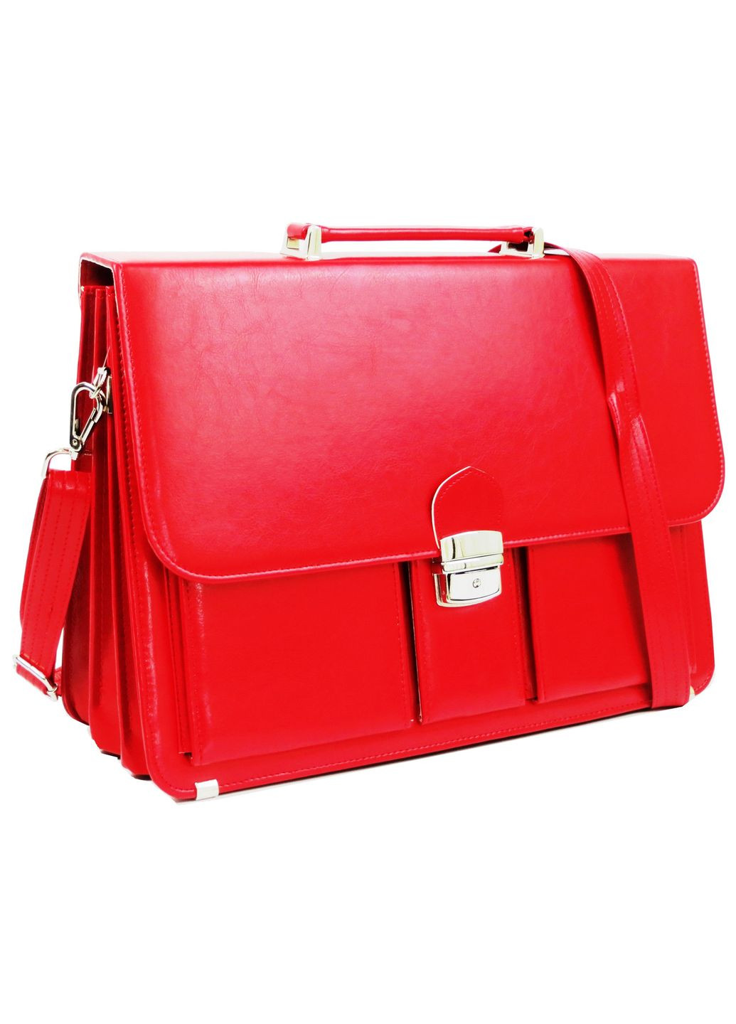 Діловий портфель Амо з еко шкіри червоний Amo (360894265)