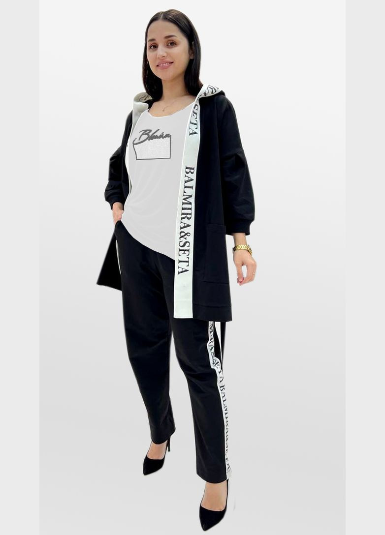 Костюм трійка жіночий чорний. Fashion (337118461)