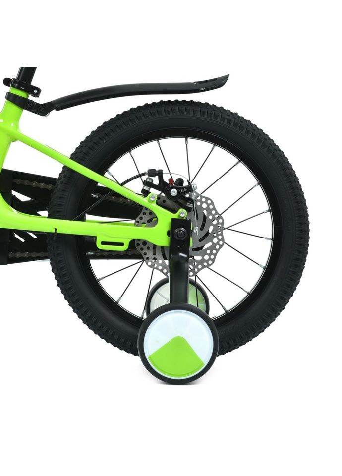 Велосипед детский Flash 16 дюймов для детей от 4 лет комбинированный транспорт с дополнительными колесами PROF1 (368759293)