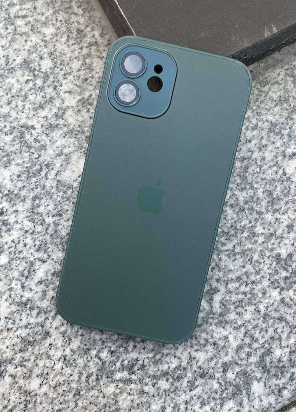Чохол скляний для iPhone 11 зелений Green No Brand (282676381)