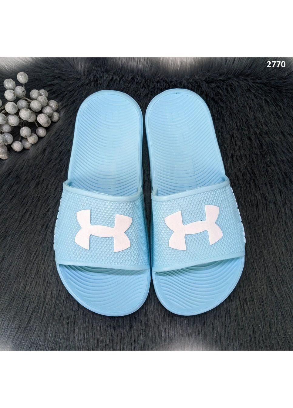 Бирюзовые женские пляжные шлепанцы сланцы пенковые Gipanis