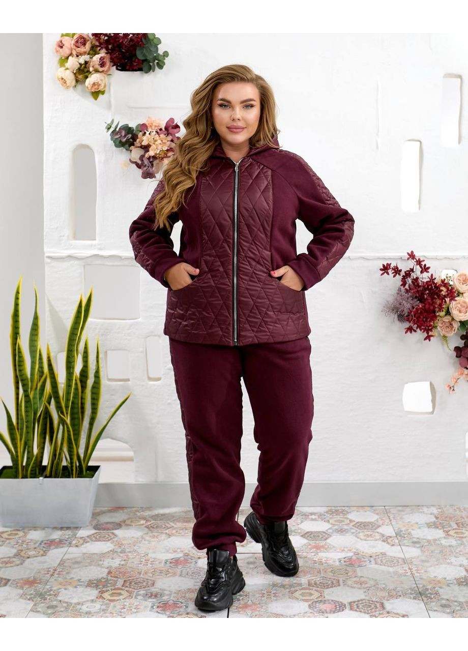 Жіночий теплий костюм штани джоггери+куртка Fashion (364485932)