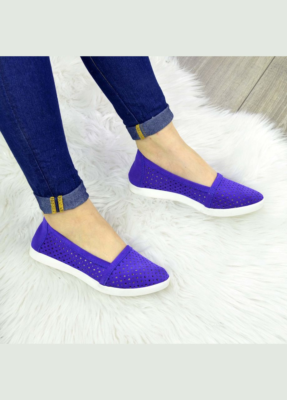 Жіночі замшеві еспадрильї, колір фіолетовий. 37 розмір No Brand (303932157)