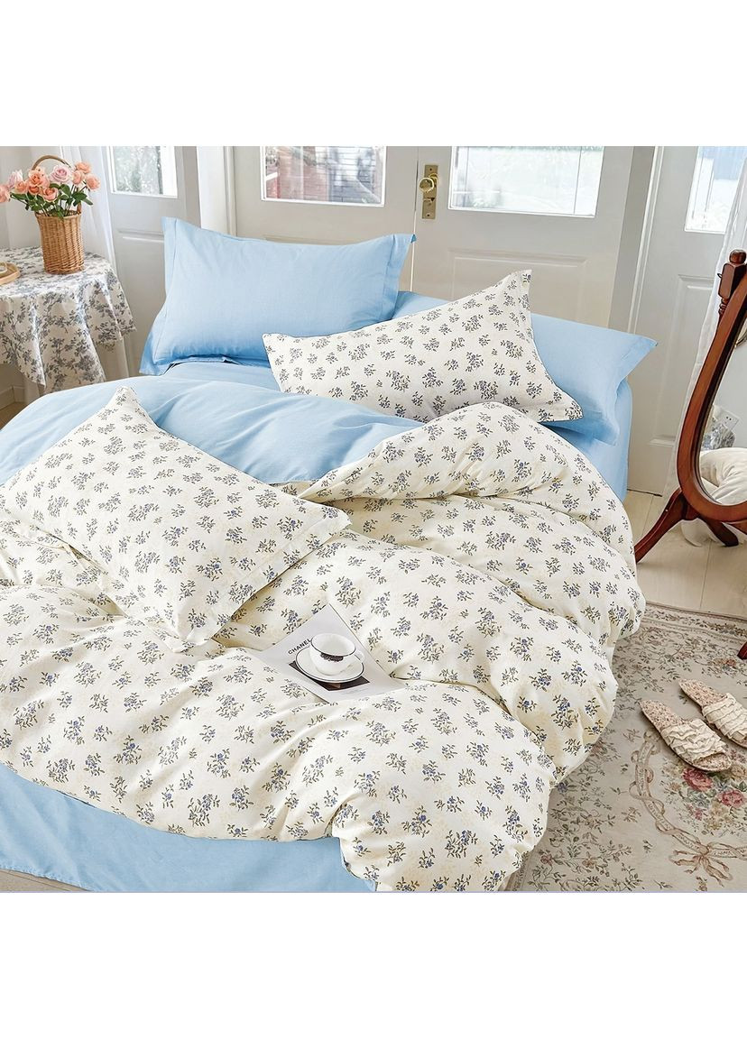 Комплект постільної білизни півтораспальний сатин Viluta 7993 (366447963)