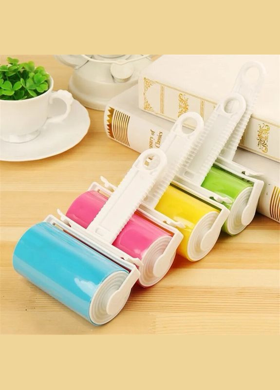 Многоразовый липкий ролик для чистки одежды, силиконовый валик для удаления шерсти животных из одежды и мебели No Brand (306554884)