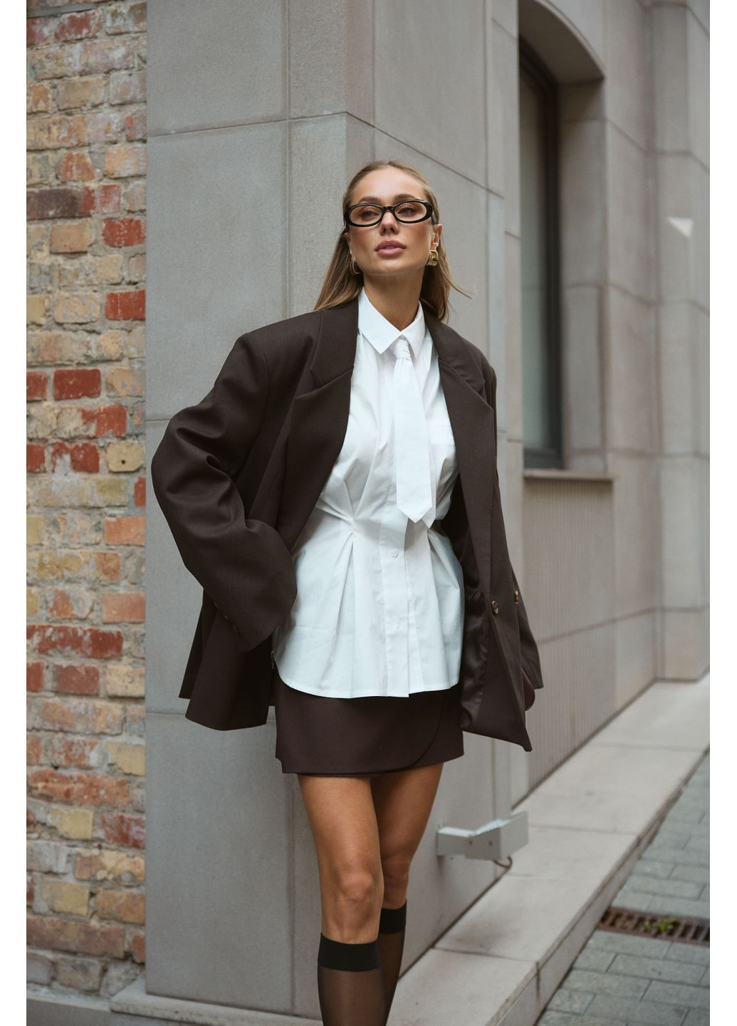 Сорочка з акцентною талією TW20 Twice (367179517)