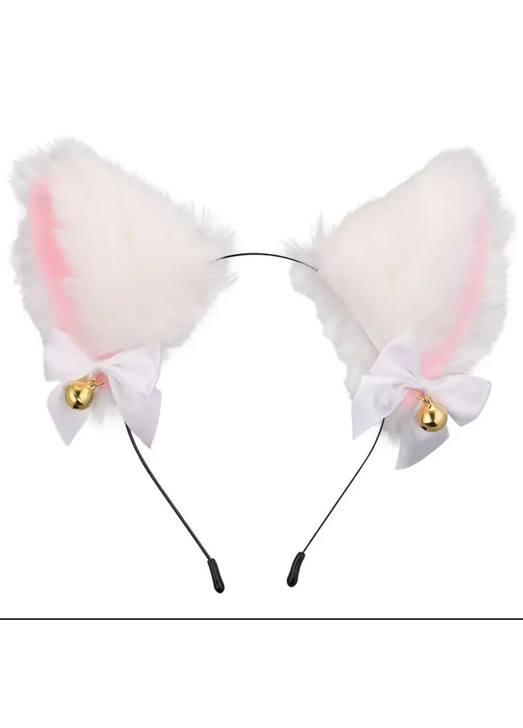 Обідок Вушка Кота Аніме для квадробіки Білі No Brand (342065368)