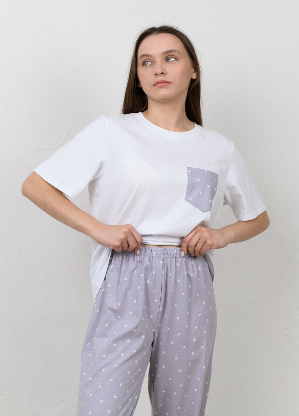 Молочная всесезон женская домашняя пижама N.EL.