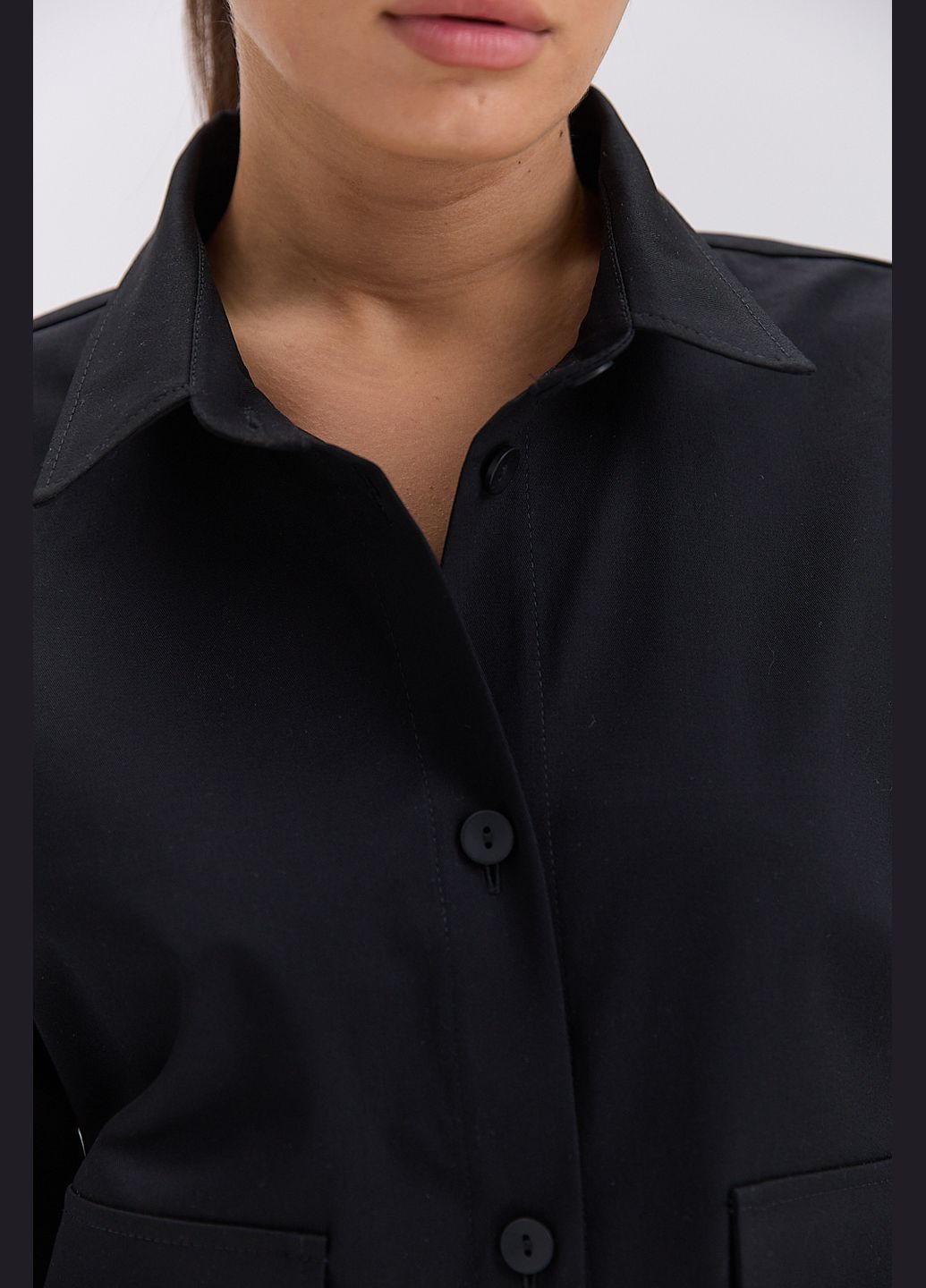 Жіноча сорочка oversize з накладними кишенями Arjen (319311958)