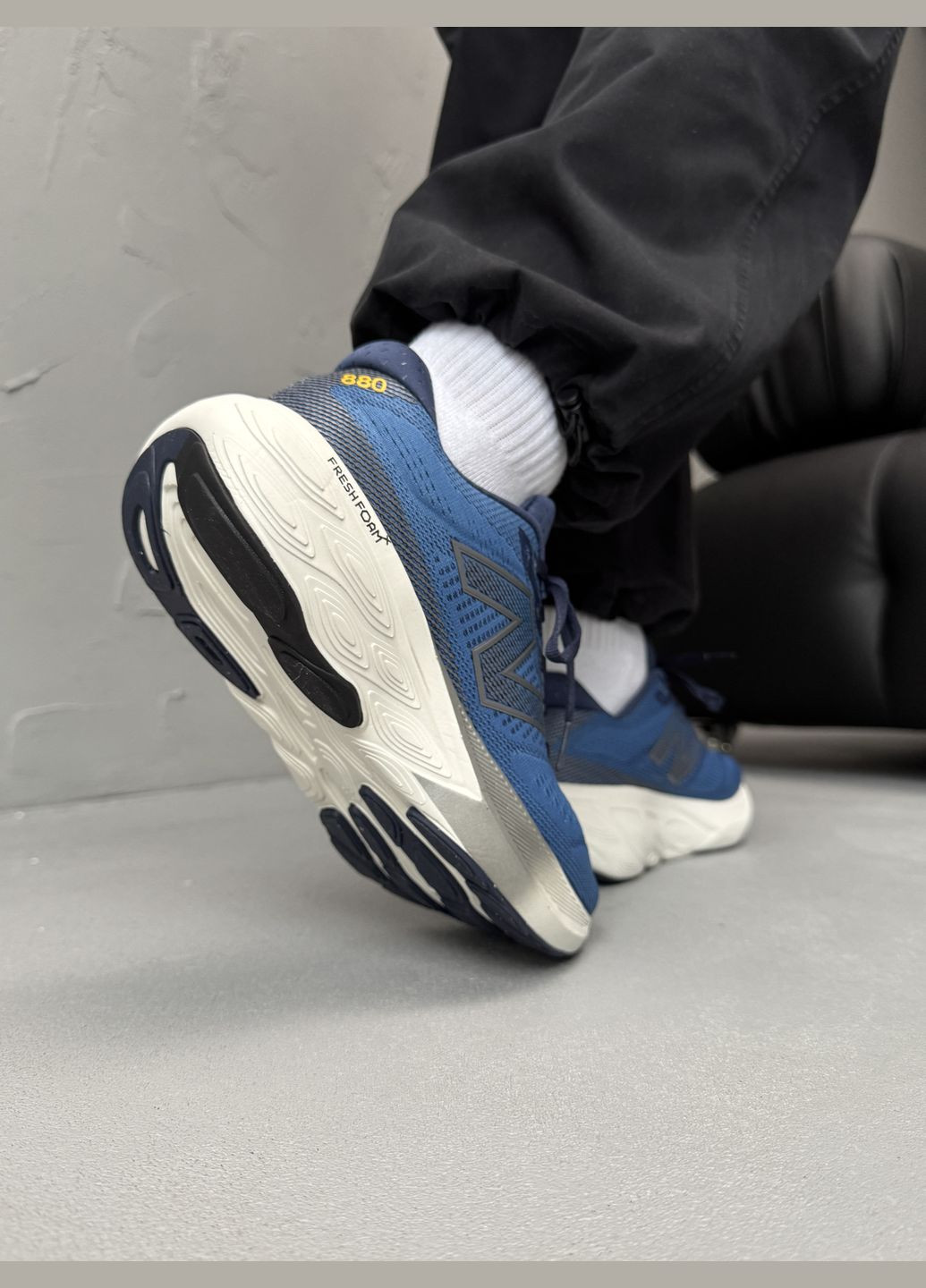 Синій Осінні кросівки чоловічі new balance fresh foam x 880v15 blue white | нью беланс фреш фоам сині No Brand