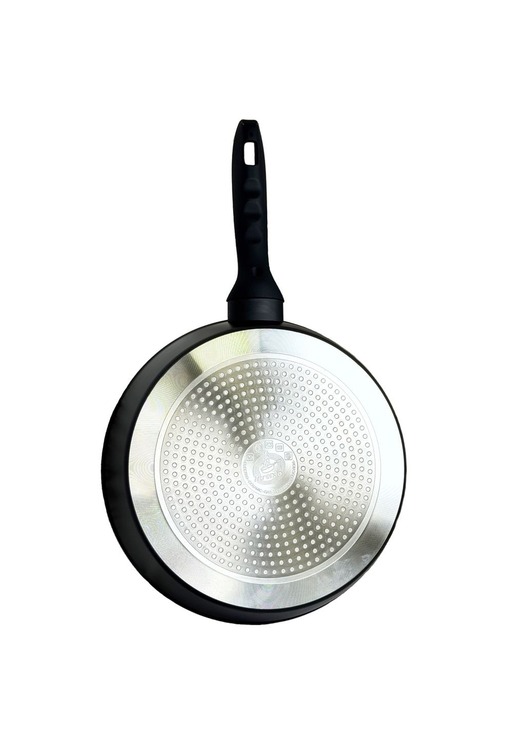 Сковорода глубокая 24 см с крышкой Black Space IN1024BS Intrendo (368587897)