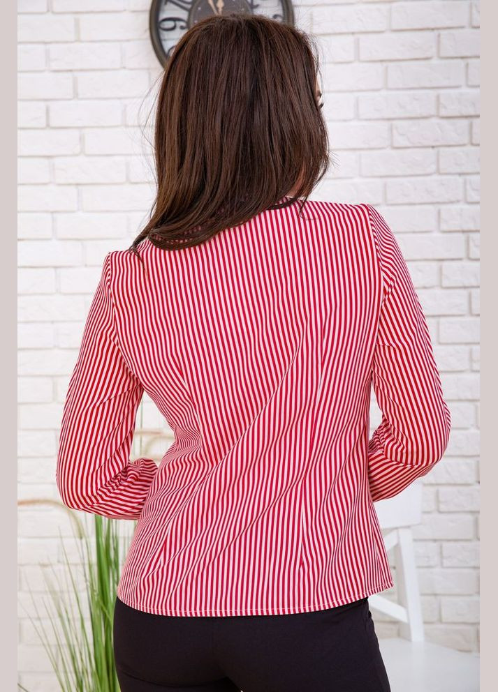 Ошатна жіноча сорочка, в червоно-білу смужку, Ager (292256672)
