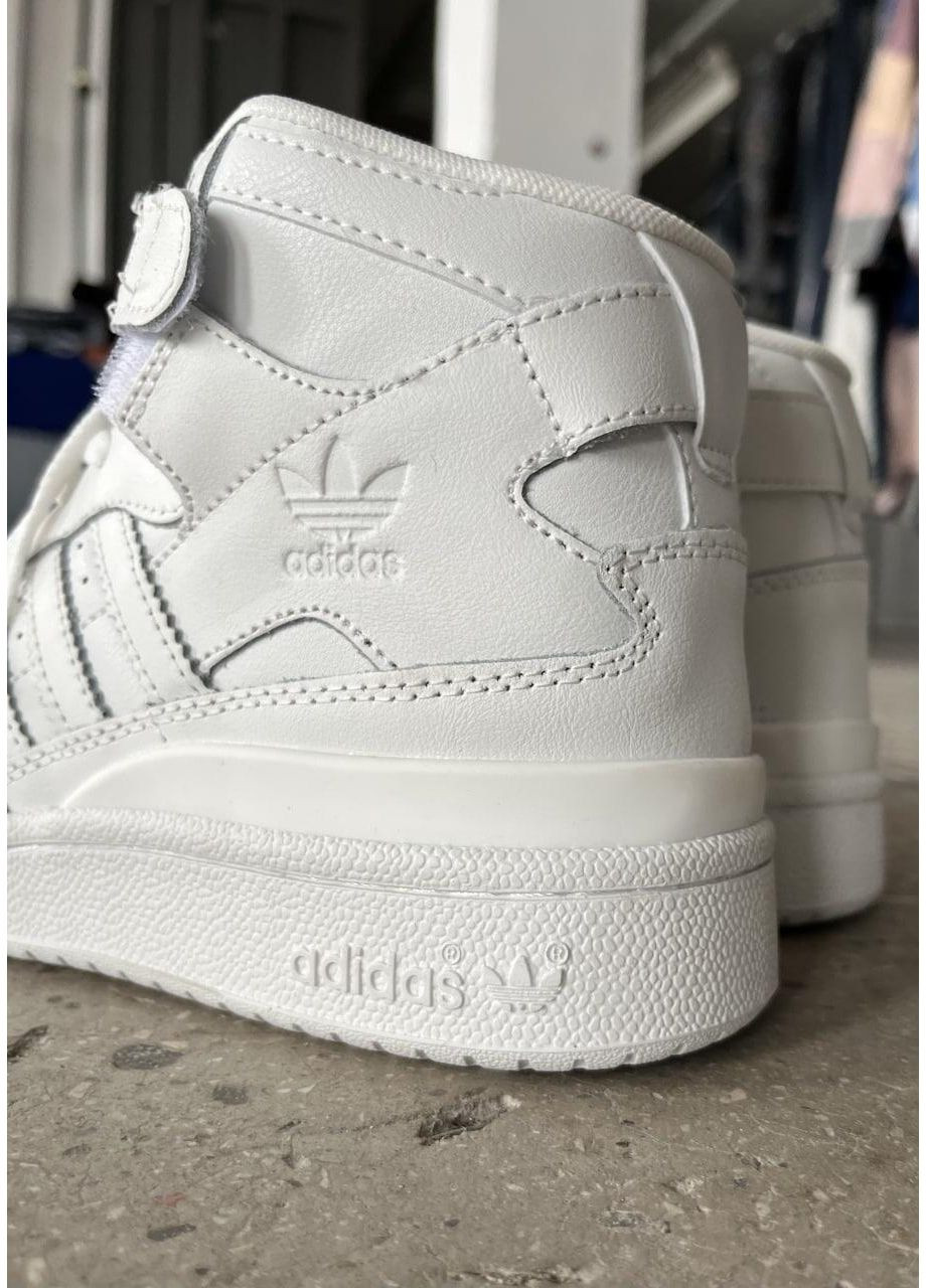 КРОССОВКИ ЖЕНСКИЕ ADIDAS FORUM 84 HIGH FULL WHITE АДИДАС ФОРУМ 84 No Brand белые демисезоны (367177379)