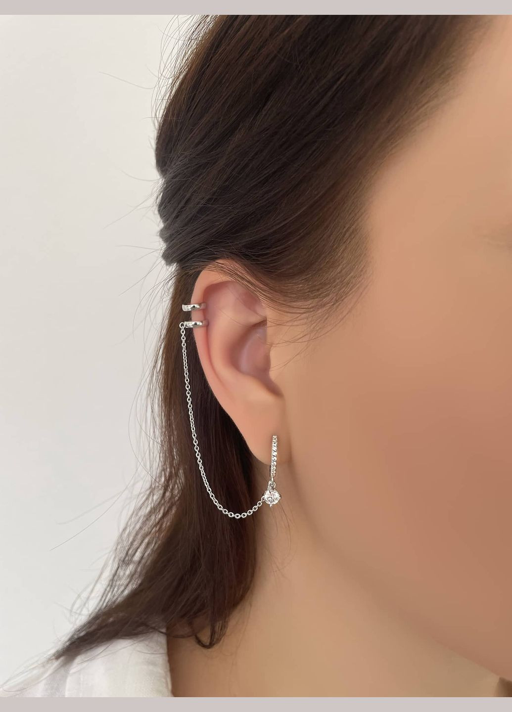 Серебряная серьга с кафе (4998) IRIJ (331017170)