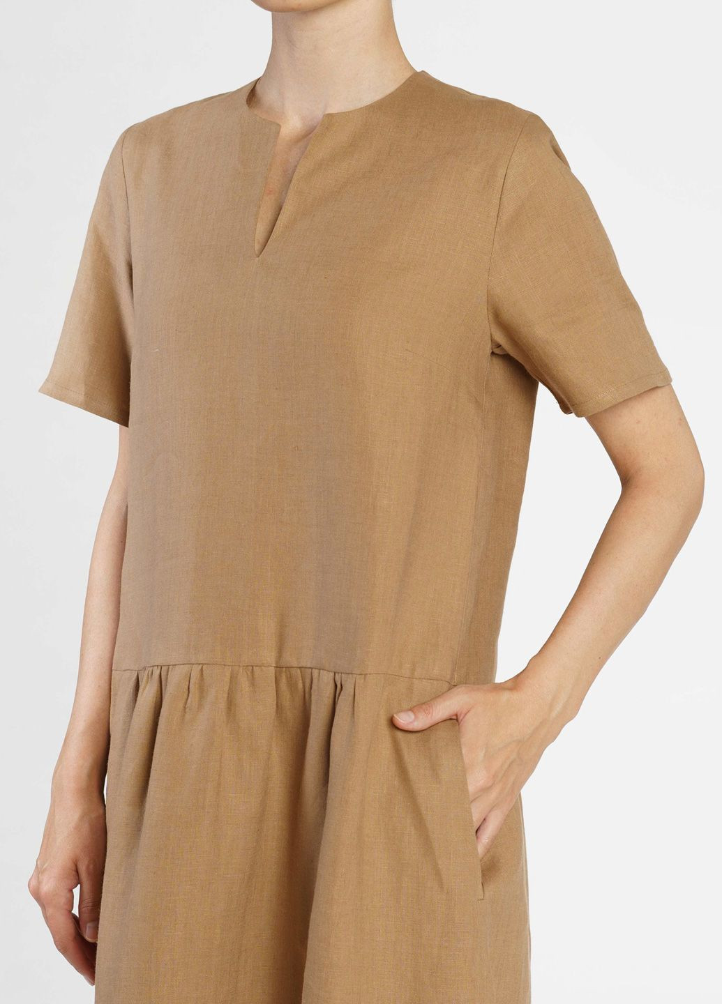 Бежева кежуал сукня жіноча бежева Arber