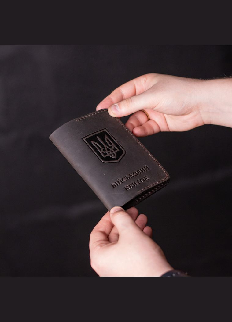 Обкладинка для військового квитка, коричнева SD Handmade (305416298)