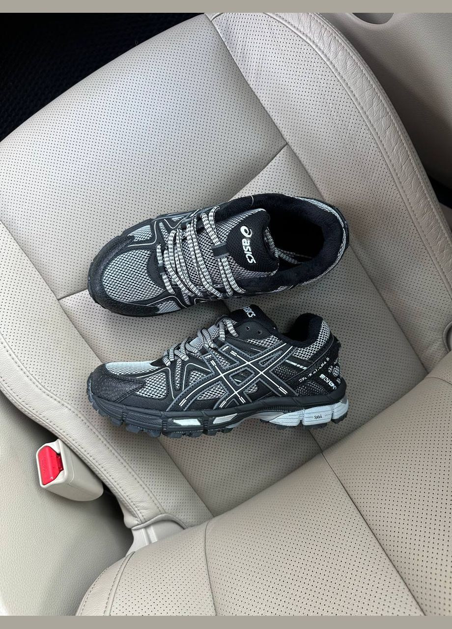 Кроссовки зимние женские и мужские Asics Gel-Kahana 8 winter termo black white | Асикс Гель-Кахана 8 черные белые термо No Brand чёрные зима (307827339)