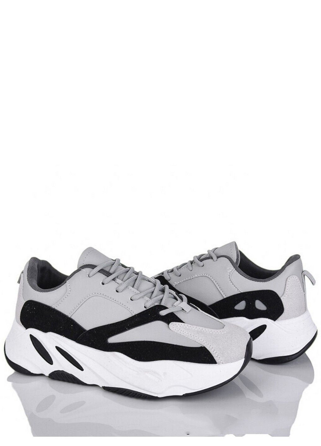 Серые всесезон кожаные кроссовки cwn50-4 Stilli