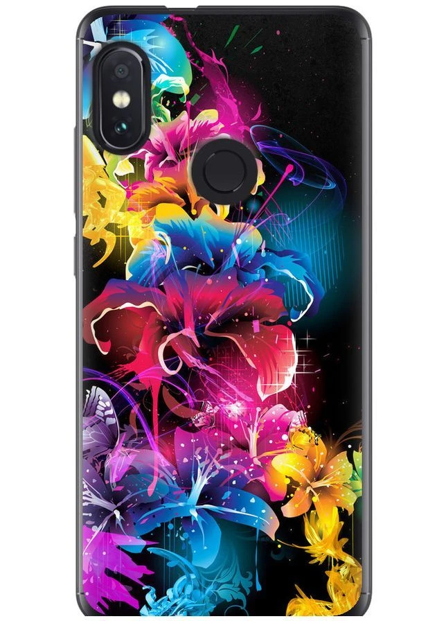 2D пластиковый чехол 'Абстрактные цветы' для Endorphone Xiaomi Redmi Note 5 Pro (378335640)