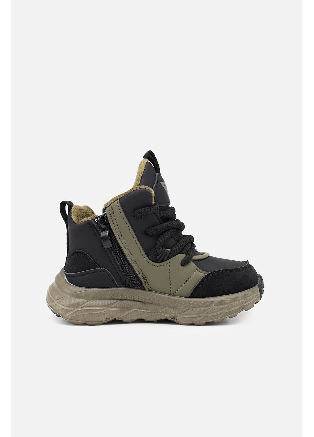 Оливковые (хаки) демисезонные кроссовки для мальчика цвет хаки cb-00279223 Yuki