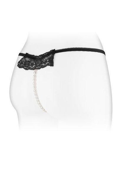 Трусики-стринги с жемчужной ниткой Fashion Secret KATIA Black No Brand (303908428)