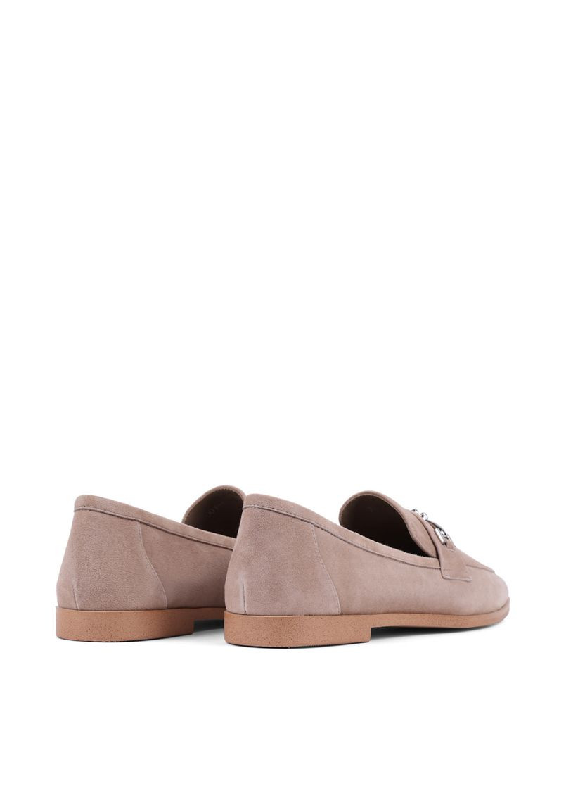 Бежевые женские слипперы x001-a-13 бежевый велюр MIRATON