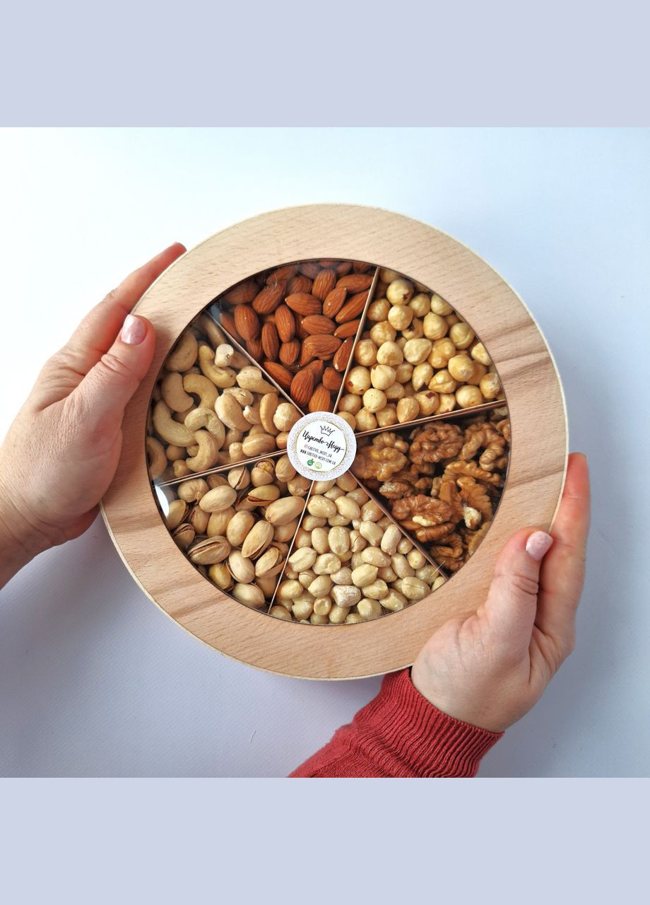 Подарочный набор орехов в шпоновой коробочке 700г. Царство Меду (324627823)