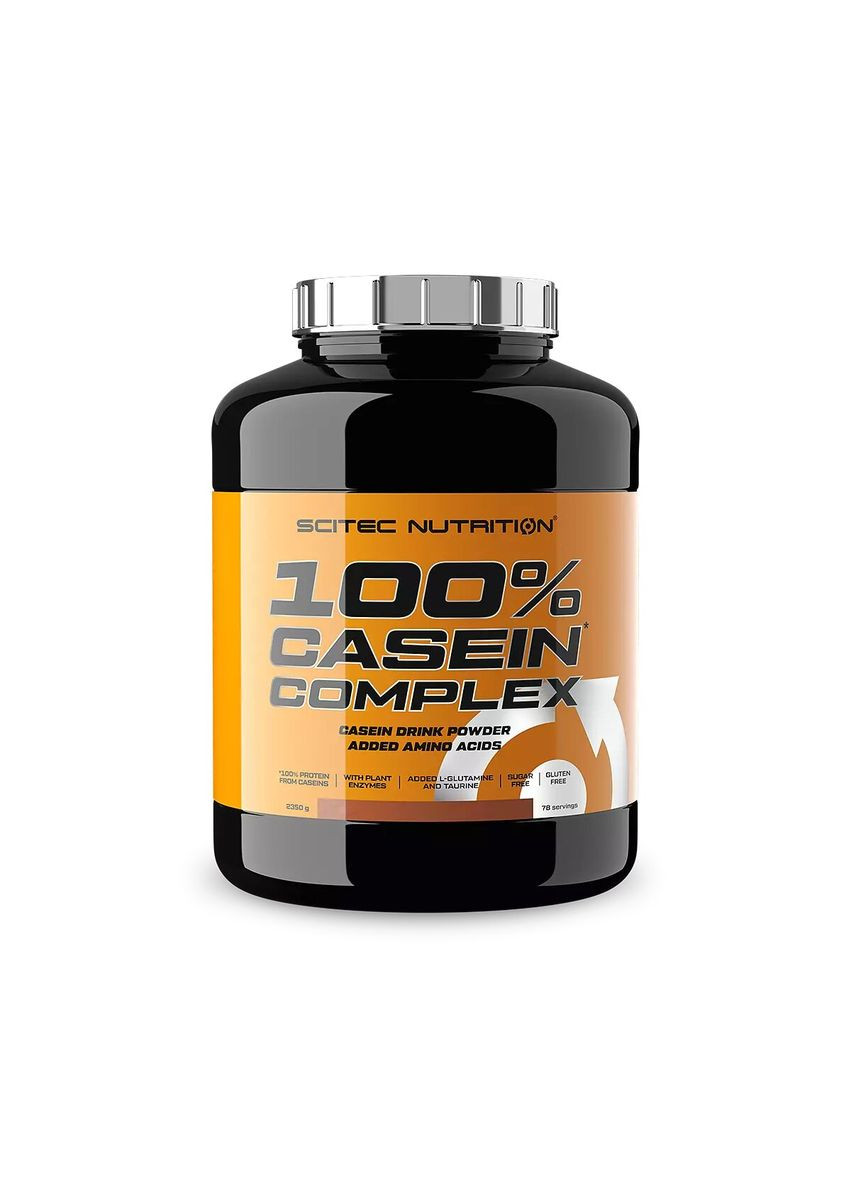 Протеїн 100% Casein Complex, 2.35 кг - Бельгійський шоколад Scitec Nutrition (334703761)