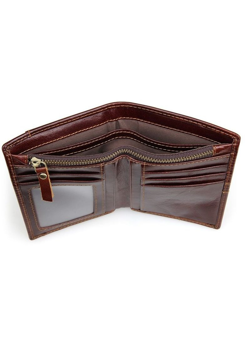 Кошелек мужской Кожаный 14373 Коричневый Vintage (306882129)