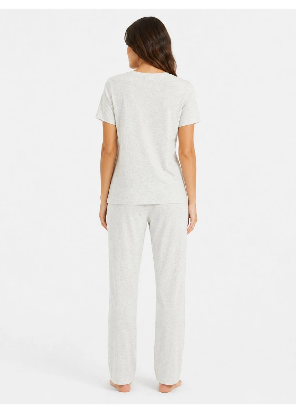 Футболка basic,сірий меланж, Primark - (397561228)