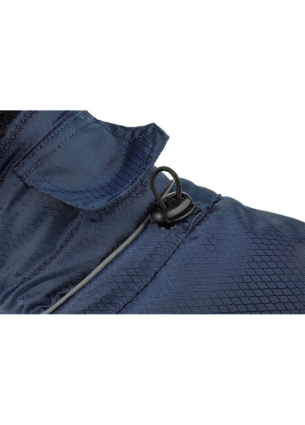 Зимове пальто для собак з м'яким коміром, темно-синій, S, 40см Happet (357074887)