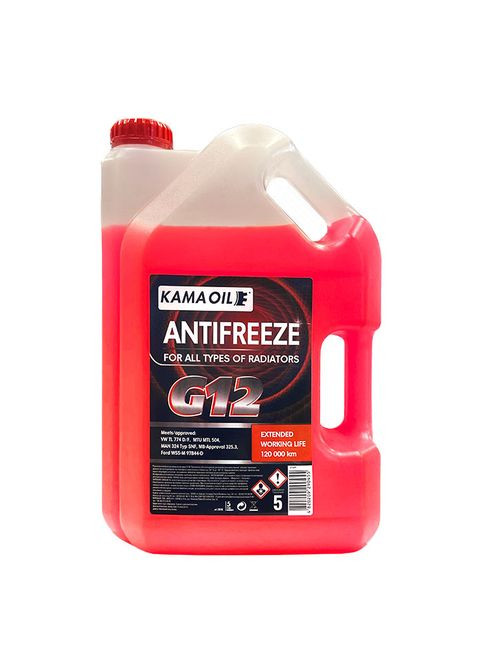 Антифриз G12 -24 красный 5л 3516 Kama (352759244)