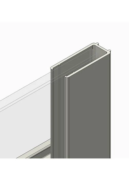 Двері в нішу SR SD01-120x200-TR-07 прозоре скло Easy Clean 8мм, графіт (KR5378) KOER (325478087)