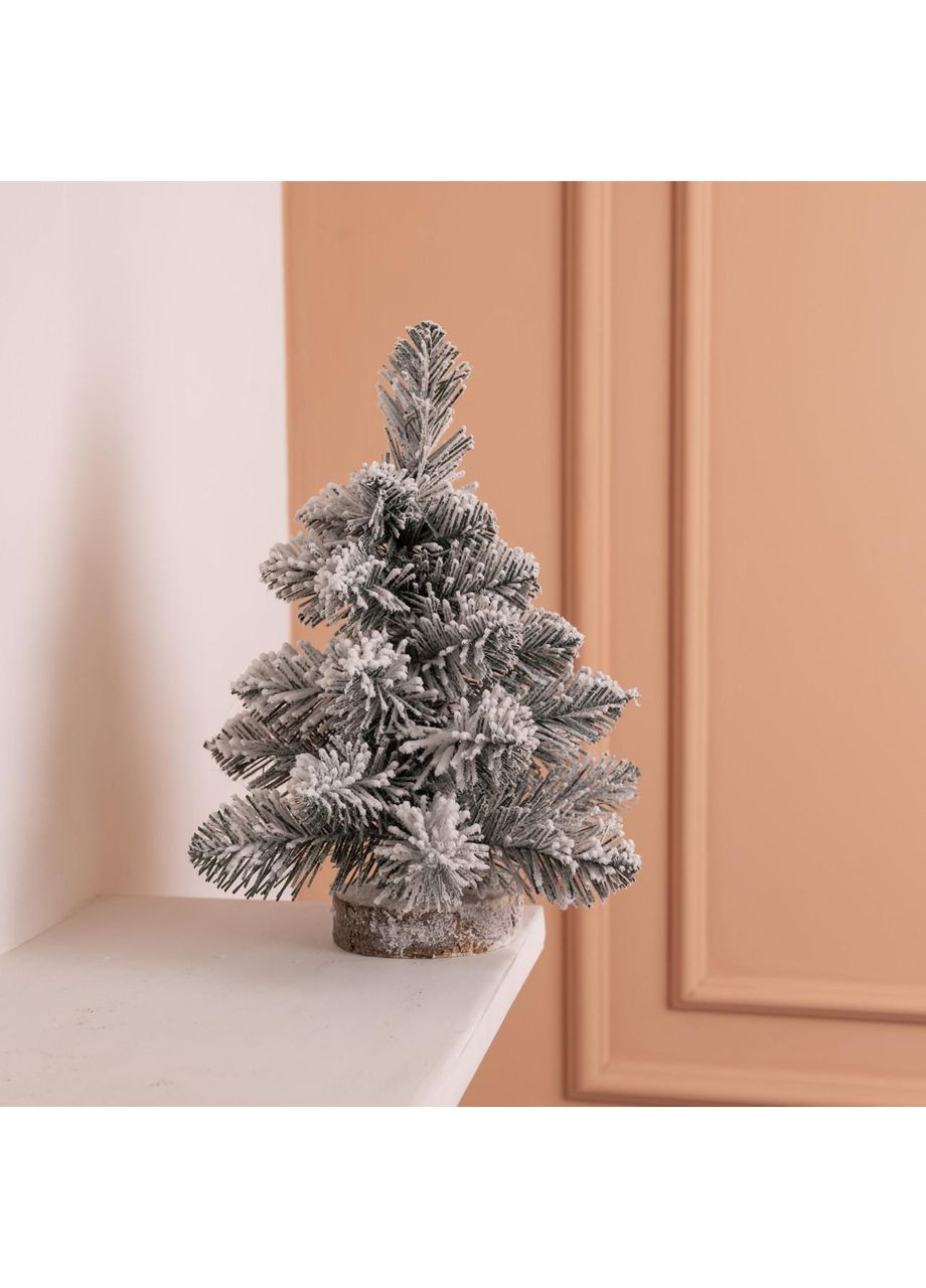 Искусственная новогодняя мини елка "Полонинская" зимняя 25 см SOK-M-04-1 LUGI (368767479)