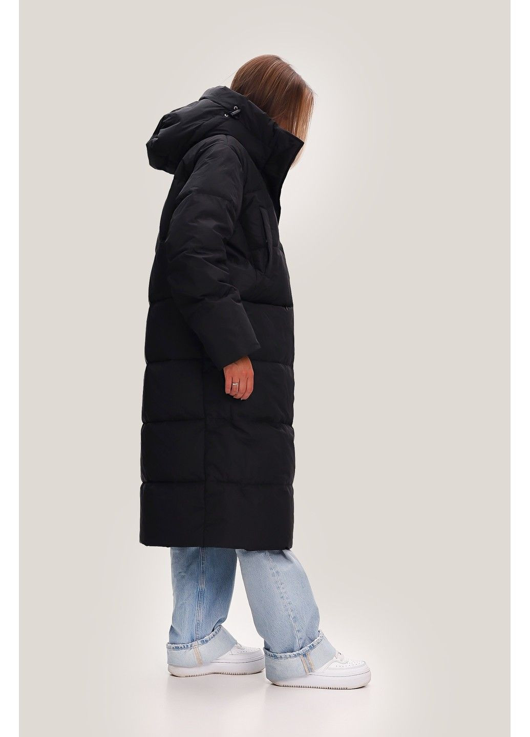 Чорний зимній Пуховик Finn Flare