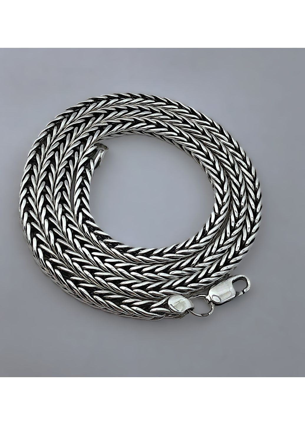 Серебряная мужская цепь "Колосок" DeLoS (351388143)