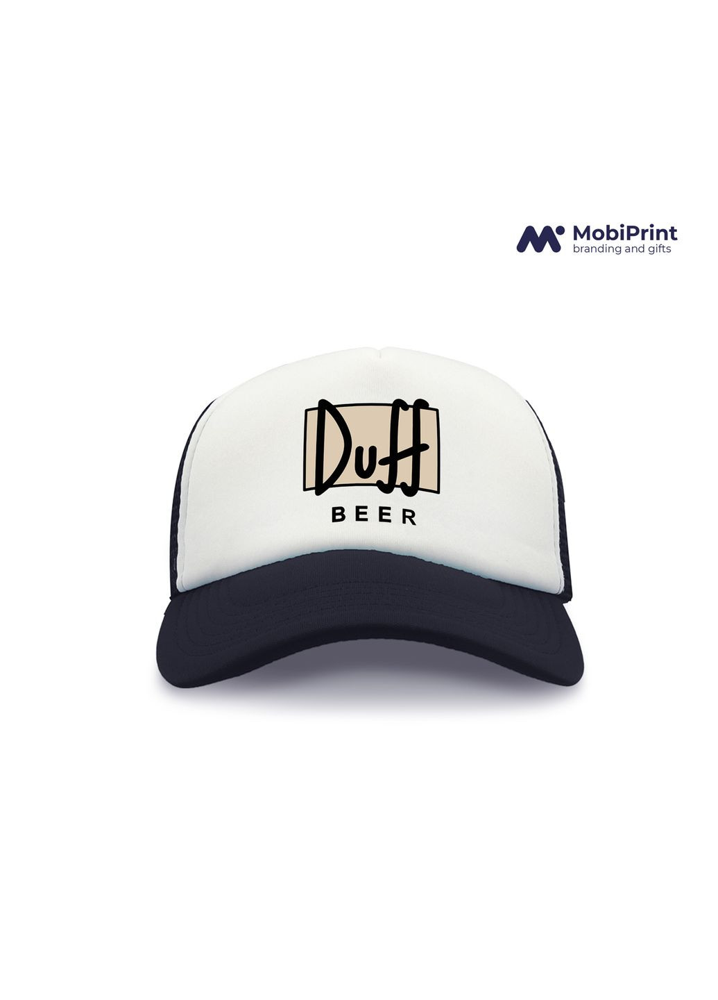 Кепка Snap Mesh Симпсоны Дафф (The Simpsons Duff Beer) Белый (9274-1995-WT) MobiPrint (292866314)