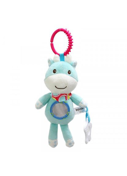 Подвеска мягкая с зеркалом и прорезывателем Бычечек (WD20220222B) MFC (365545156)