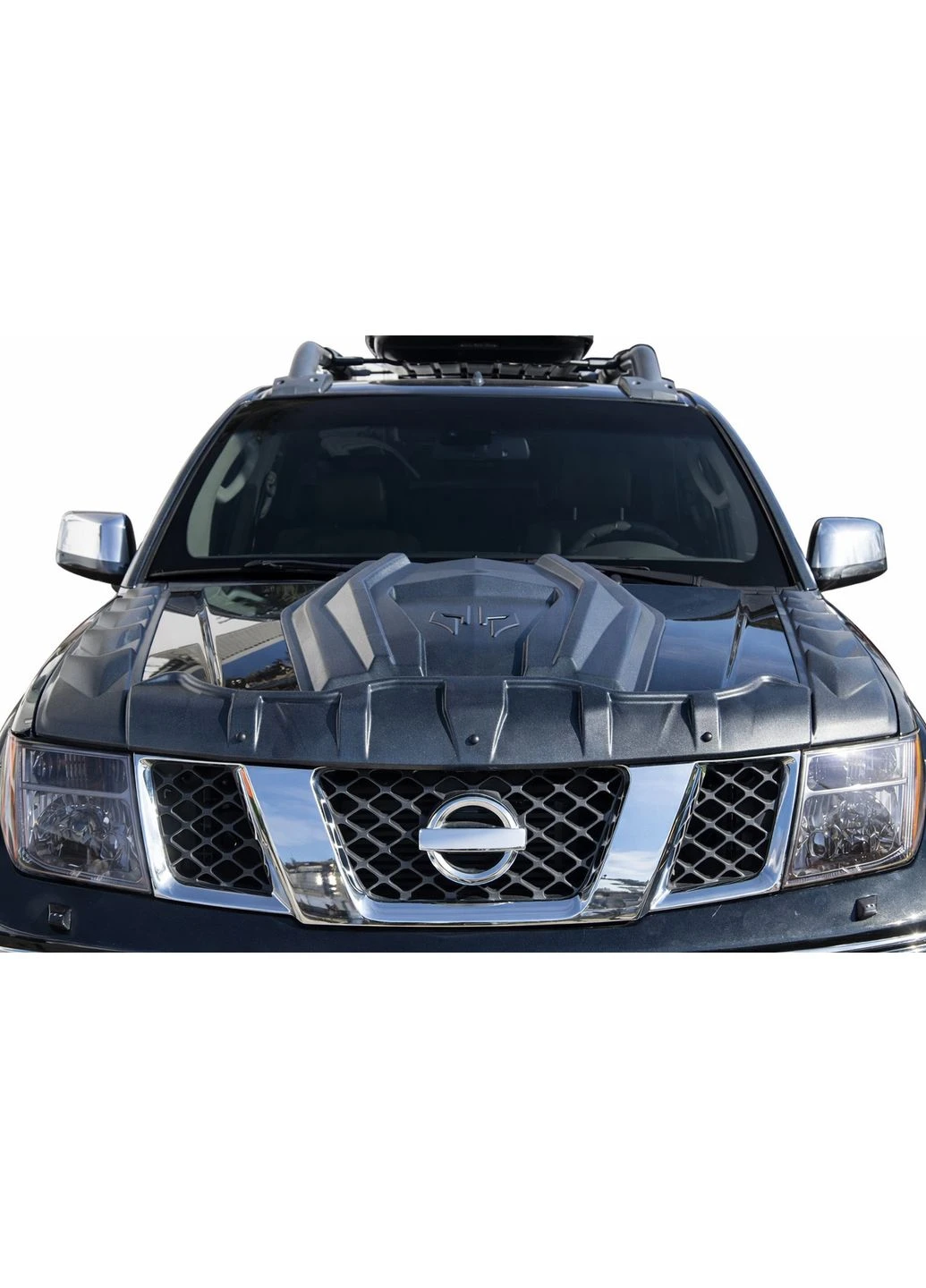 Накладка на капот ( ) для Nissan Navara 2006-2015 рр ABS (389788681)