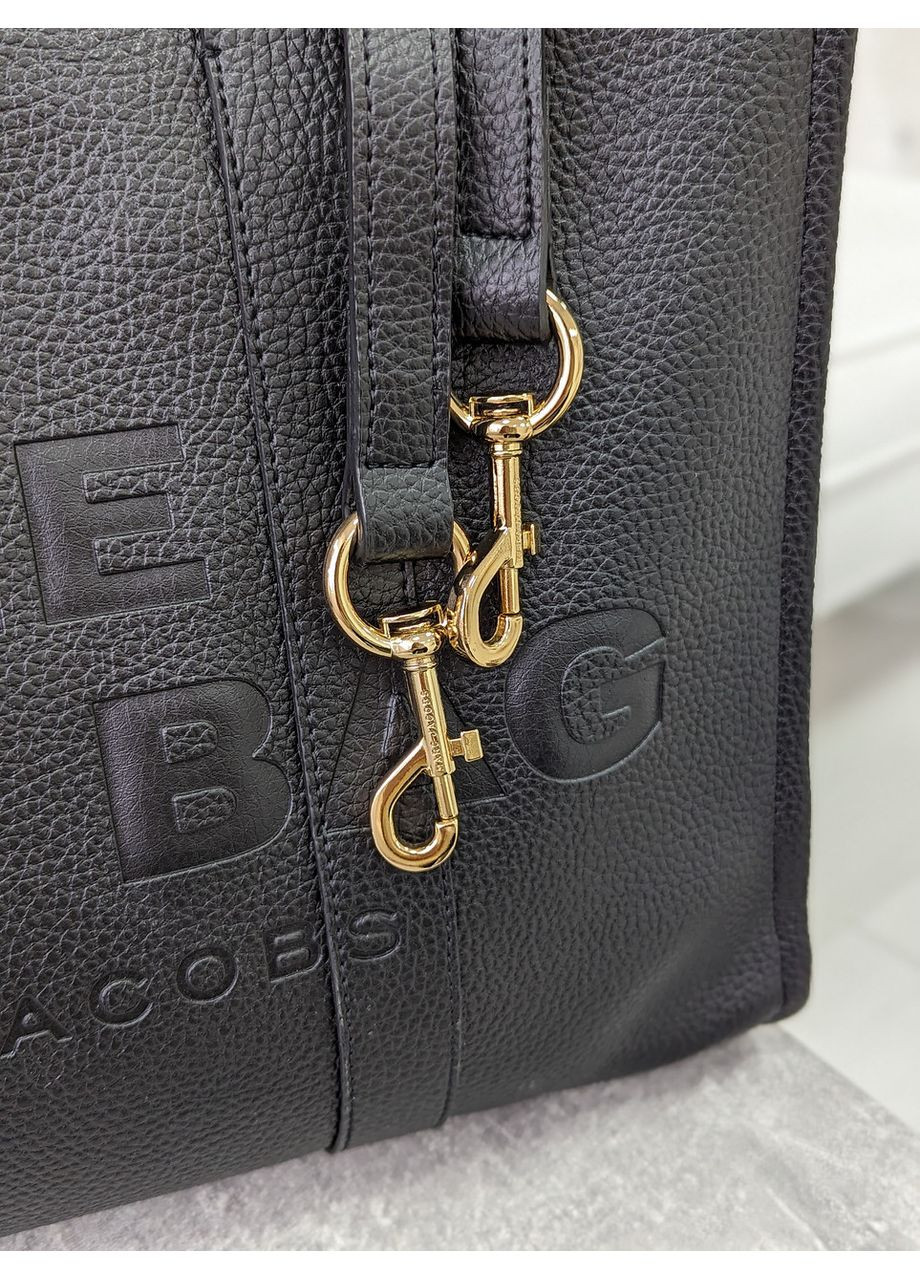 Сумка жіноча чорний саквояж Large Tote Bag No Brand (369935049)