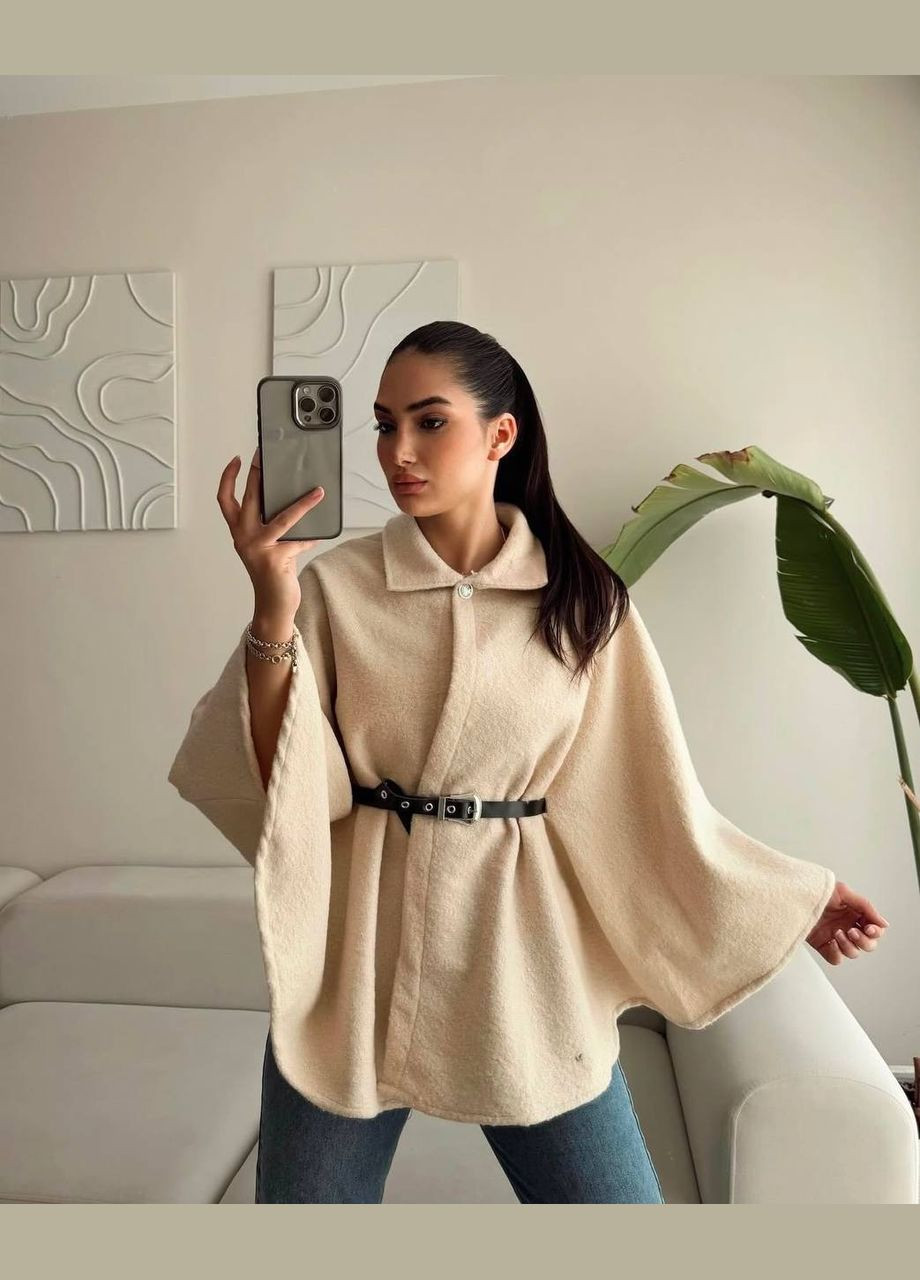 Пончо с поясом No Brand (328416307)