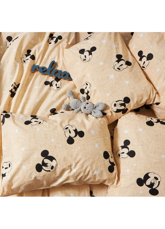 Комплект постільної білизни Бязь Gold Люкс «» Сімейний 160х220х2 наволочки 2х50х70 (MS-820006506) Moon&Star Mickey Mouse (356115104)