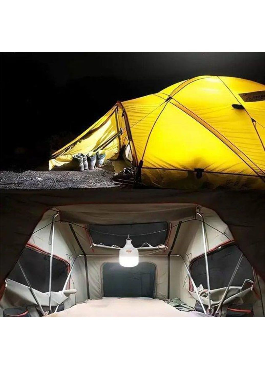 Лампа акумуляторна для кемпинга BL HY-701 на гачку з зарядкою Micro USB 10W Solar (315857333)