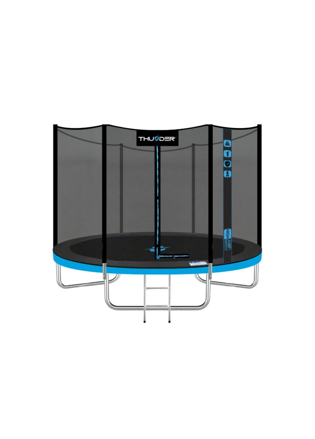 Батут із внутрішньою сіткою OUTSIDE PRO 6FT 183 см Black/Blue Thunder OUTSIDE-PRO-6FT-BLUE (380868998)