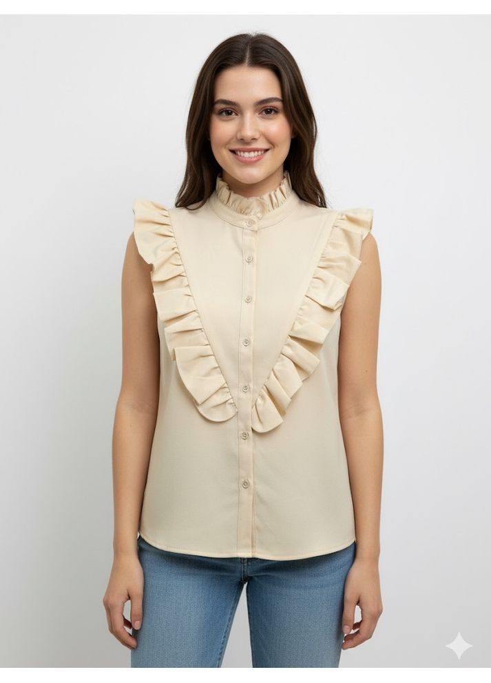 Бежевая блуза Madam Rage