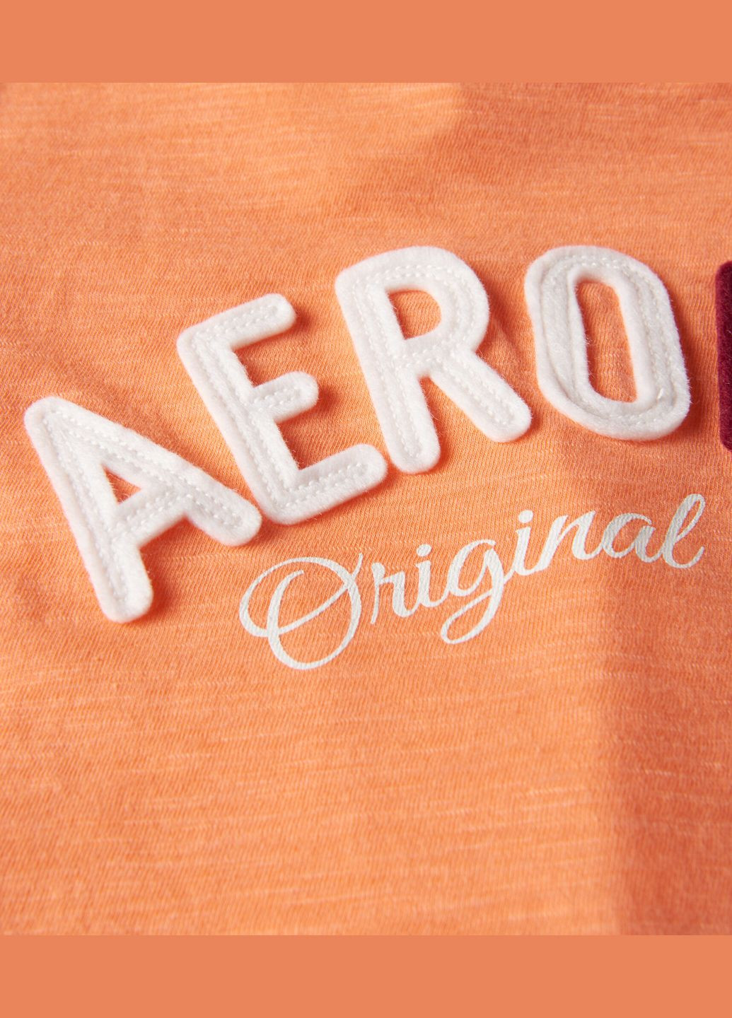 Персиковая летняя футболка a0161w Aeropostale