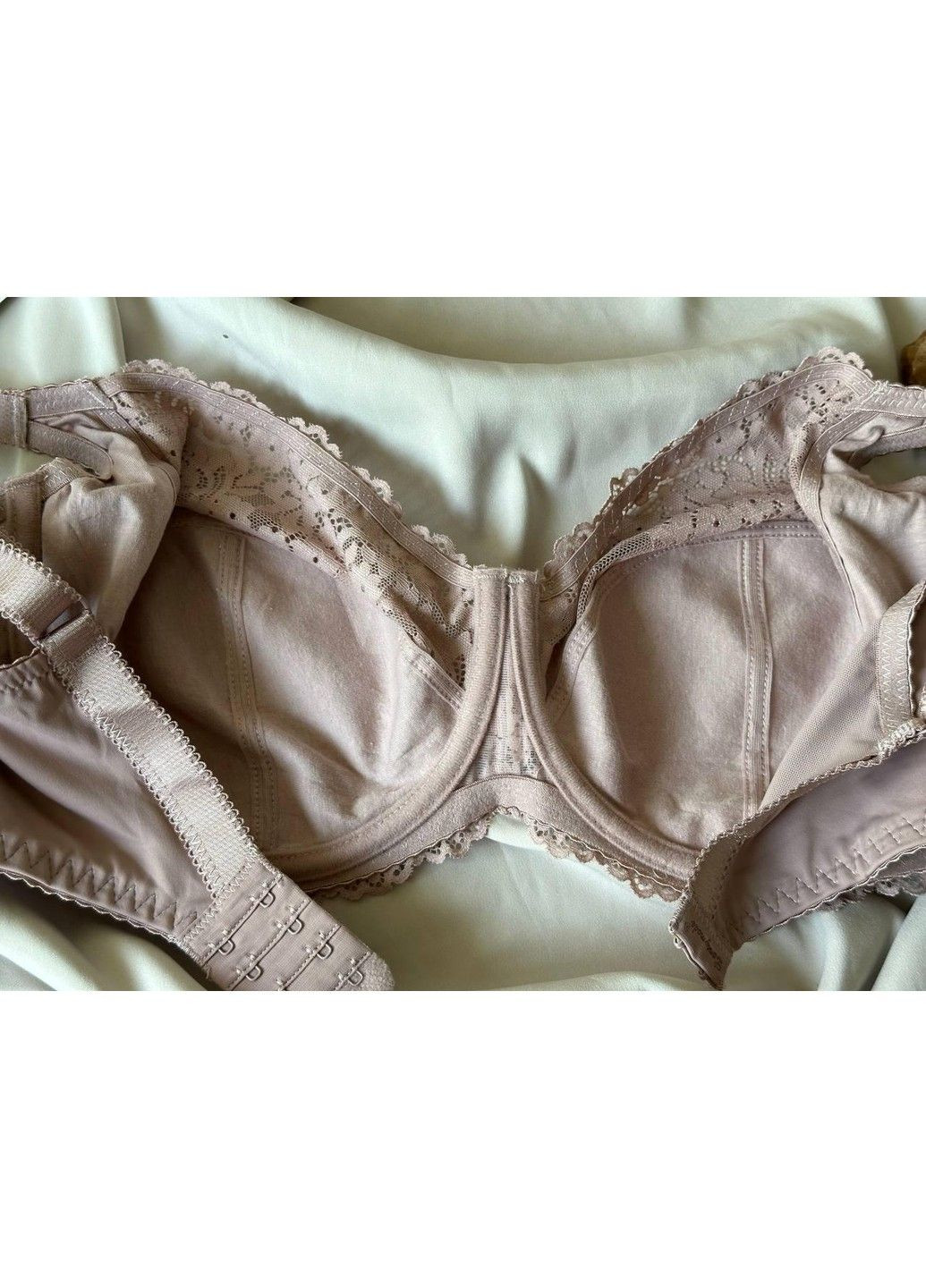 Пудровий бюстгальтер мереживний на кісточках 11399 пудровий Lanny Mode