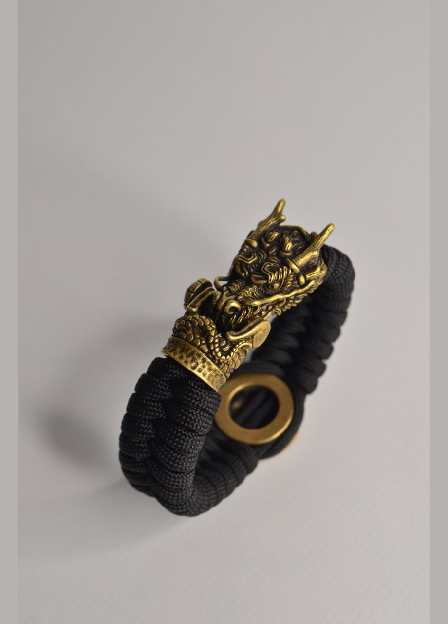 Браслет із застібкою дракон та знаком ДШВ ручне лиття з латуні + брелок у подарунок No Brand (341738888)